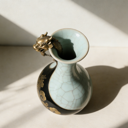 Sárkánymintás porcelán borosüveg (2 darab)