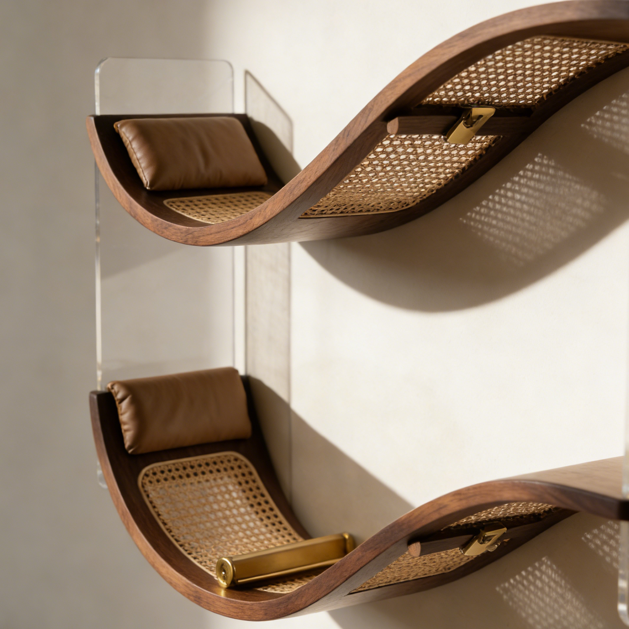 Fa hullám alakú falipolc