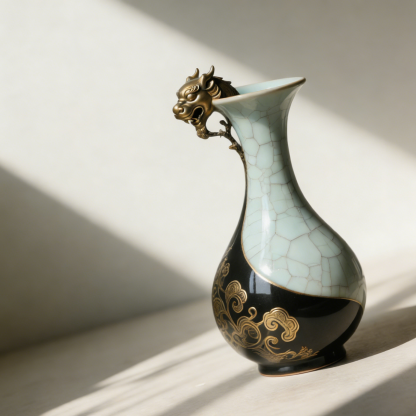 Sárkánymintás porcelán borosüveg (2 darab)