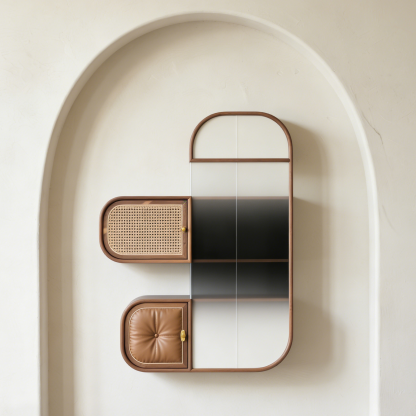 Fából készült moduláris tároló állvány