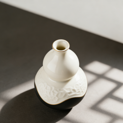 Hagyományos kínai porcelán borosüveg, tök alakban (2 db) 