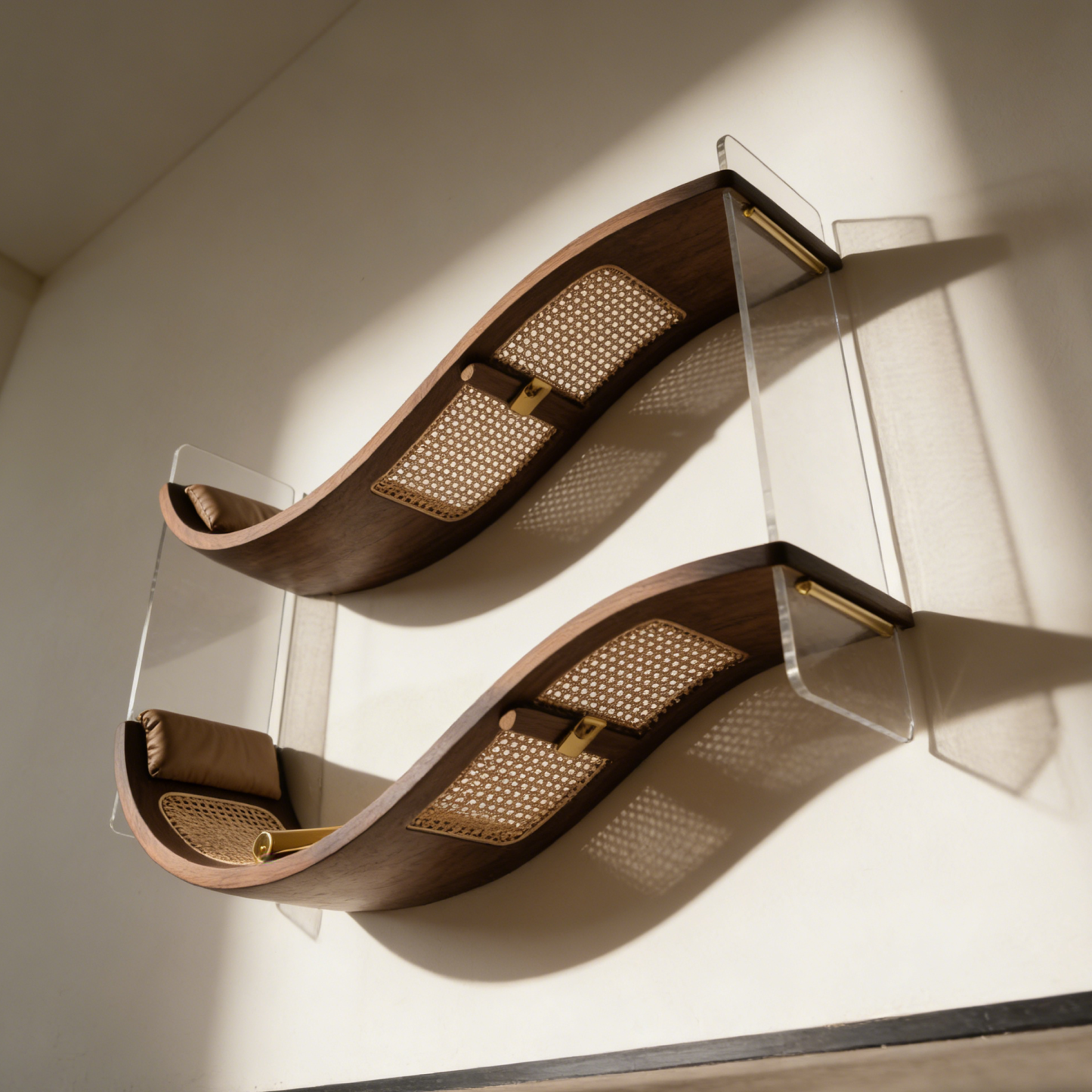 Fa hullám alakú falipolc