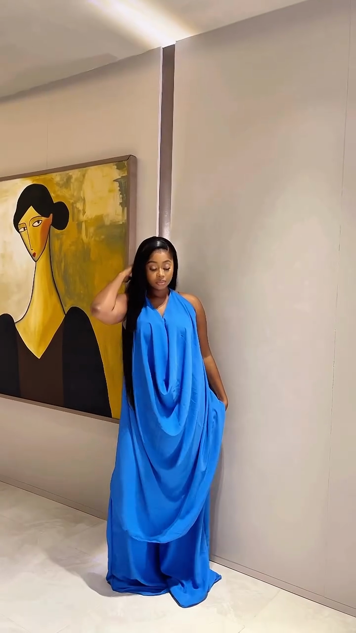 Backless ruffled top and wide-leg pants set-Mesadic