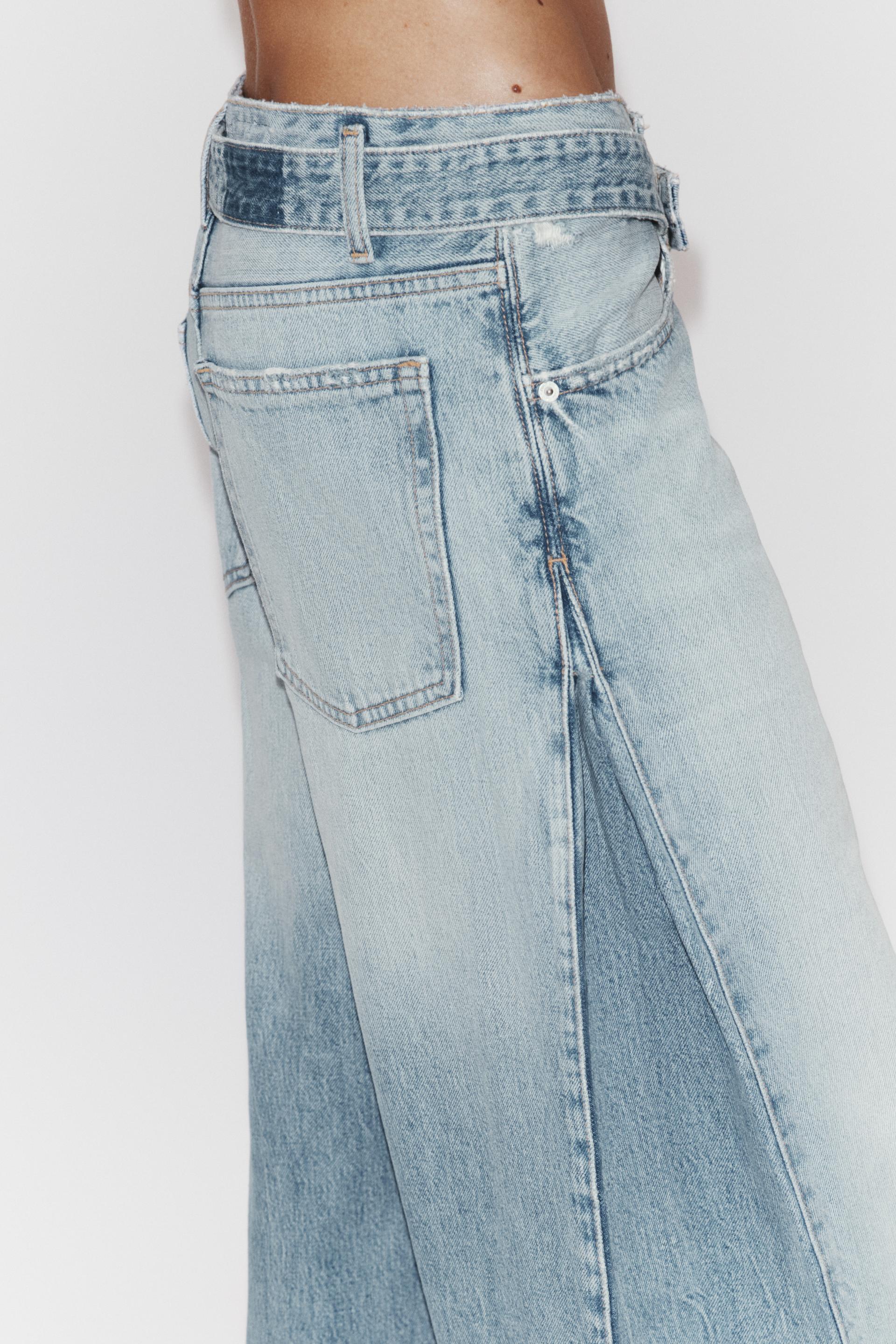 Mid-Waist Straight-Leg Denim Jeans