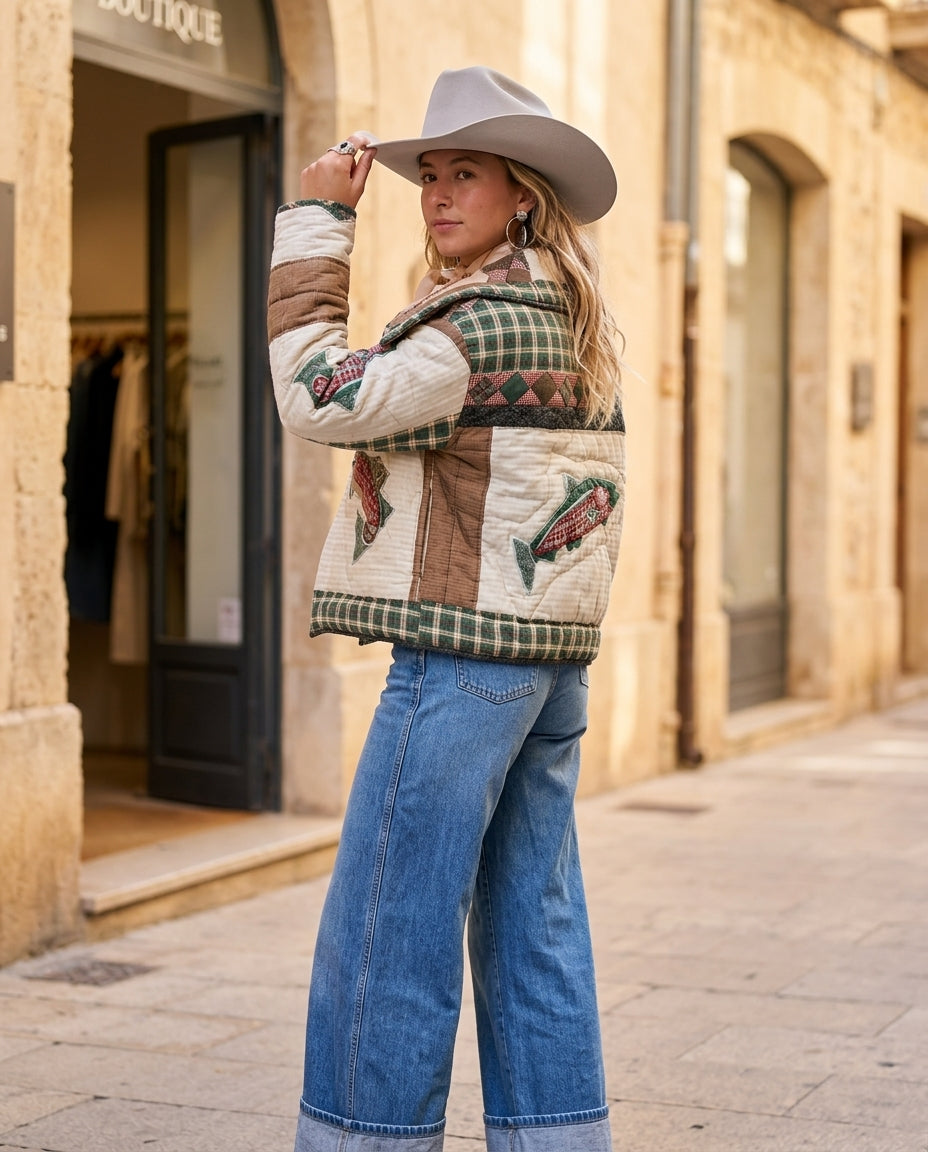 Multi-Color Lustre Summer Jacket Multi-Color Jacket with Asymmetric silhouette and Textured texture, fabric and construction detail for Business Casual, Evening in Amalfi, Euro Chic Premium by ads.floravincie