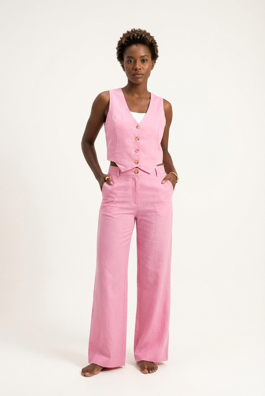 Elira Tailored Vest Two-Piece Set