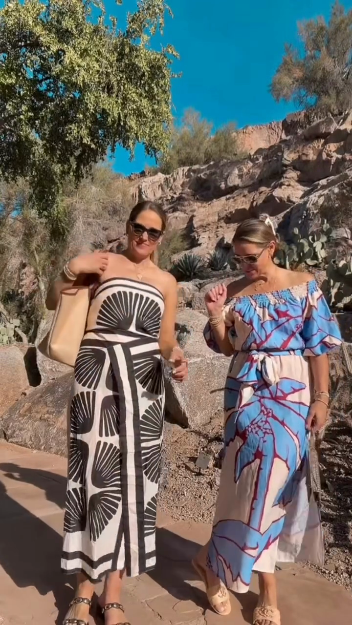 Resort Print Maxi Dress