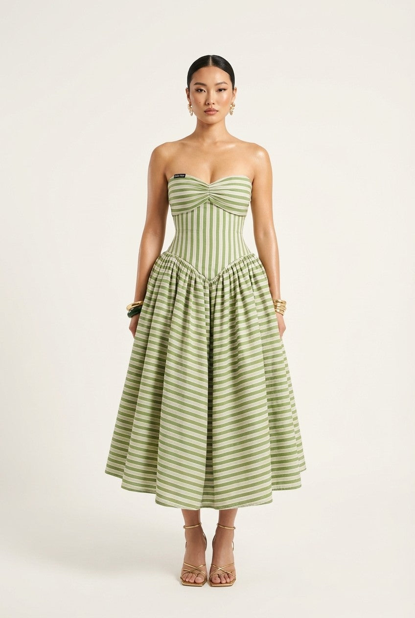 Verdelle Breeze Strapless Midi Dress