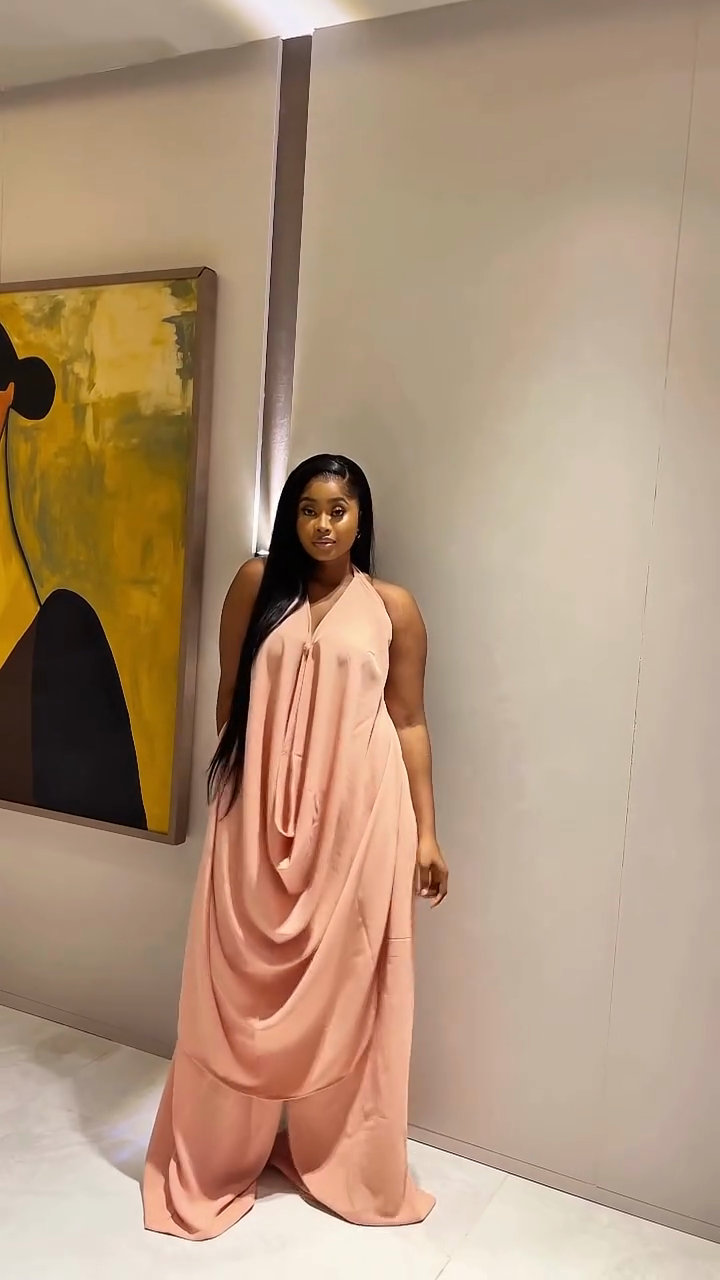 Backless ruffled top and wide-leg pants set-Mesadic