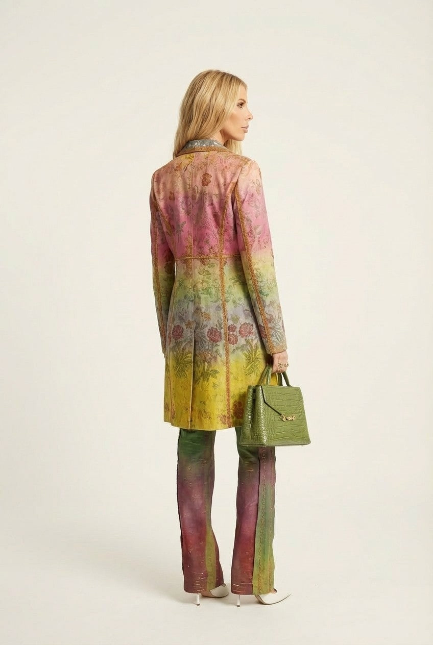 Verdant Muse Printed Tailored Set