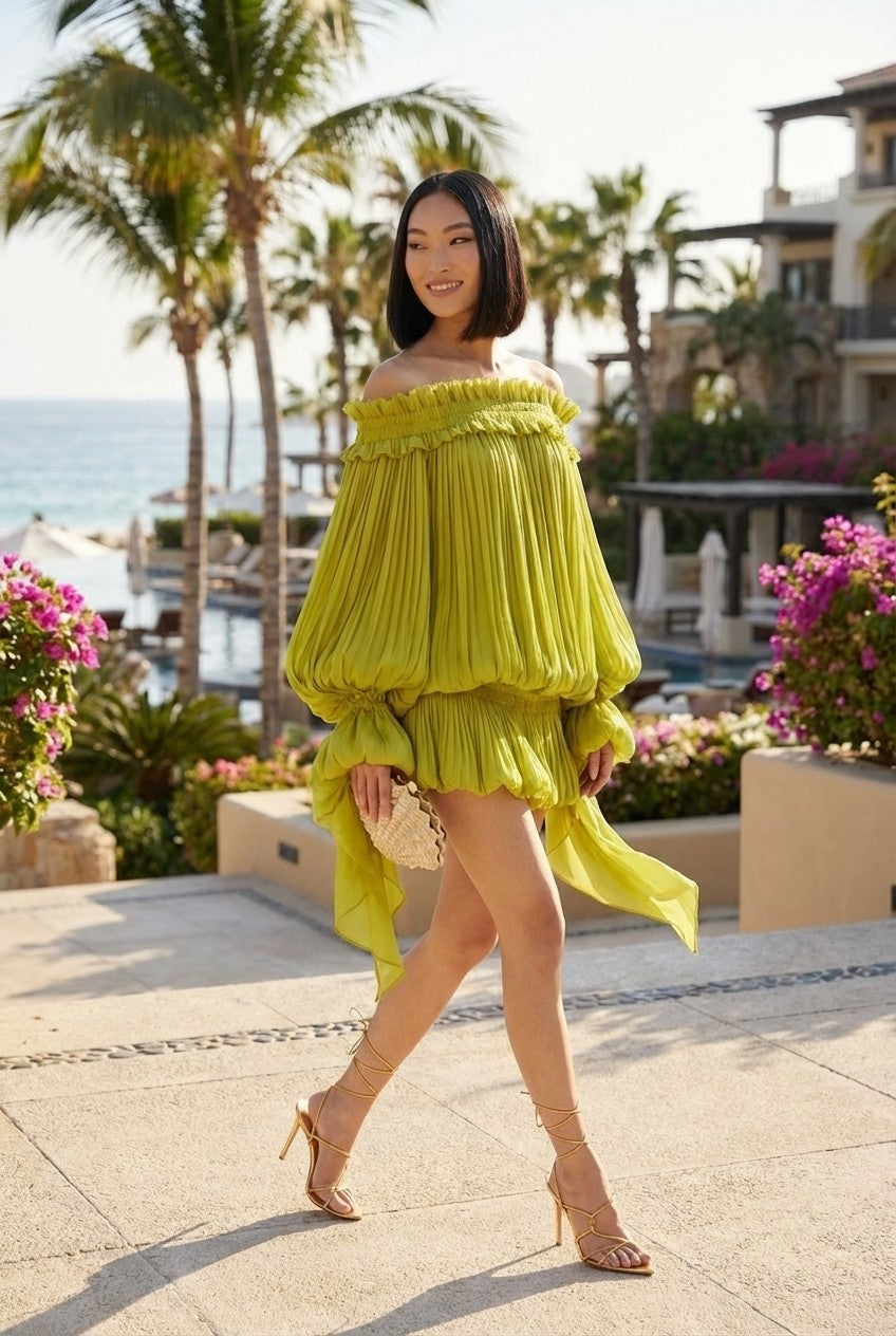 Limea Ruffle Off-Shoulder Mini Dress