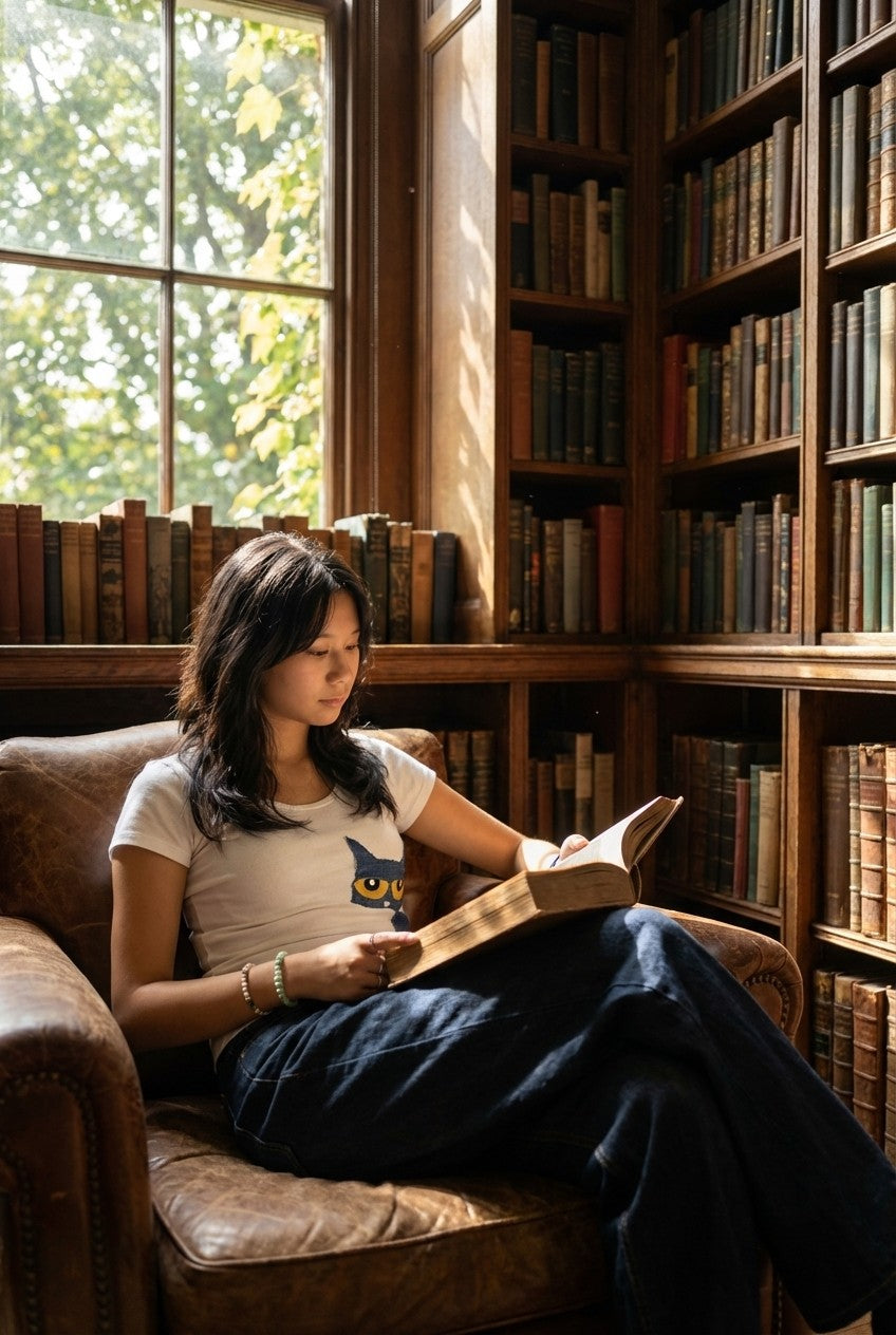 Pete the Cat Embroidered Slim Fit Tee