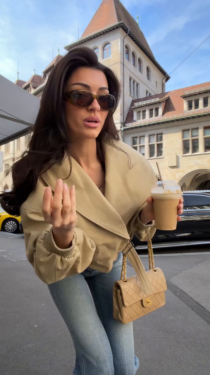 Faux Leather Wrap Jacket Cropped Belted Chic Outerwear