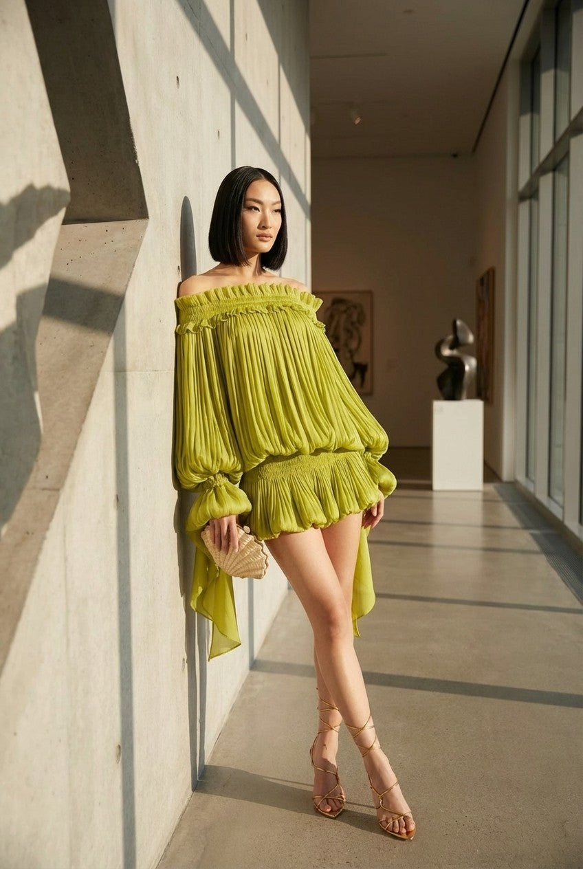 Limea Ruffle Off-Shoulder Mini Dress