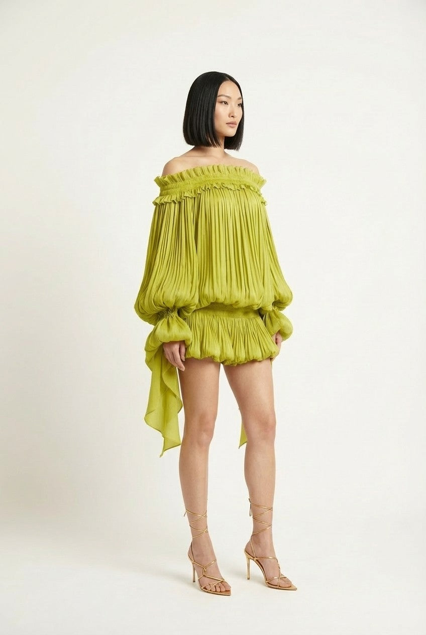 Limea Ruffle Off-Shoulder Mini Dress