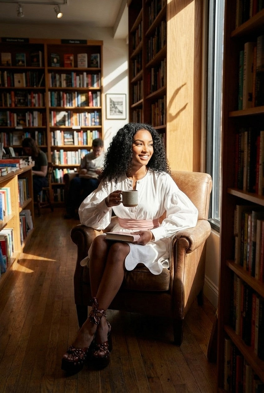 Ivory Bloom Belted Set