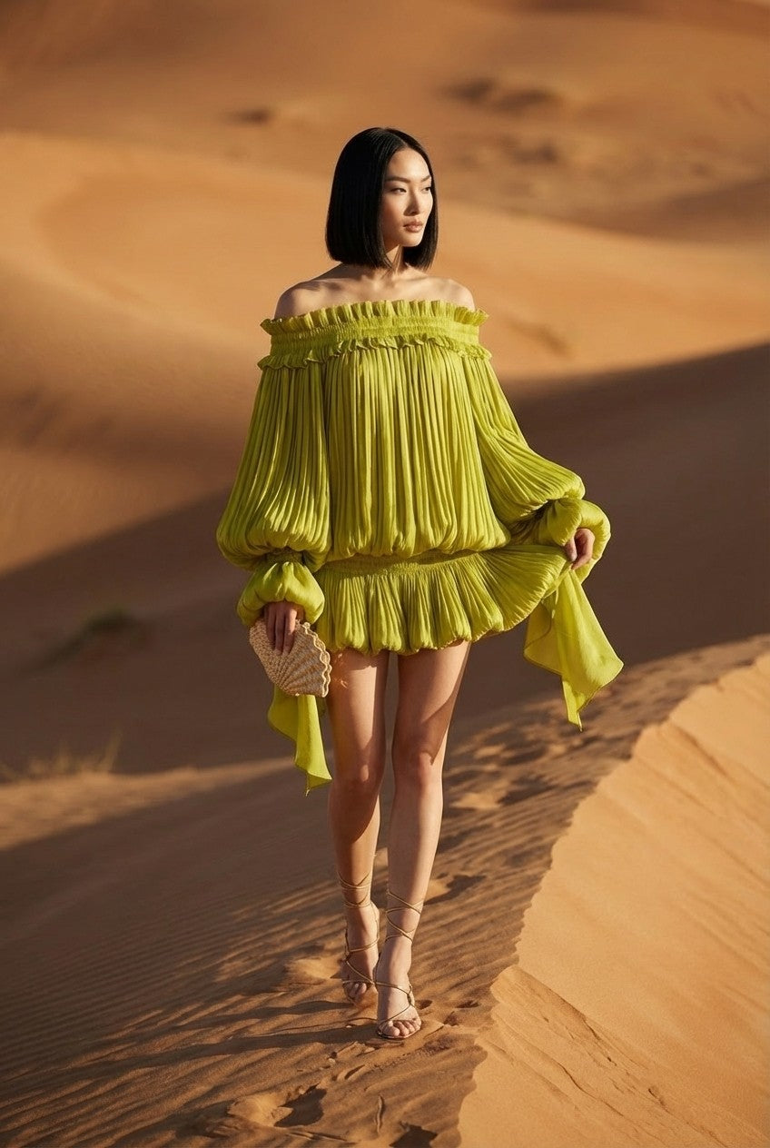 Limea Ruffle Off-Shoulder Mini Dress