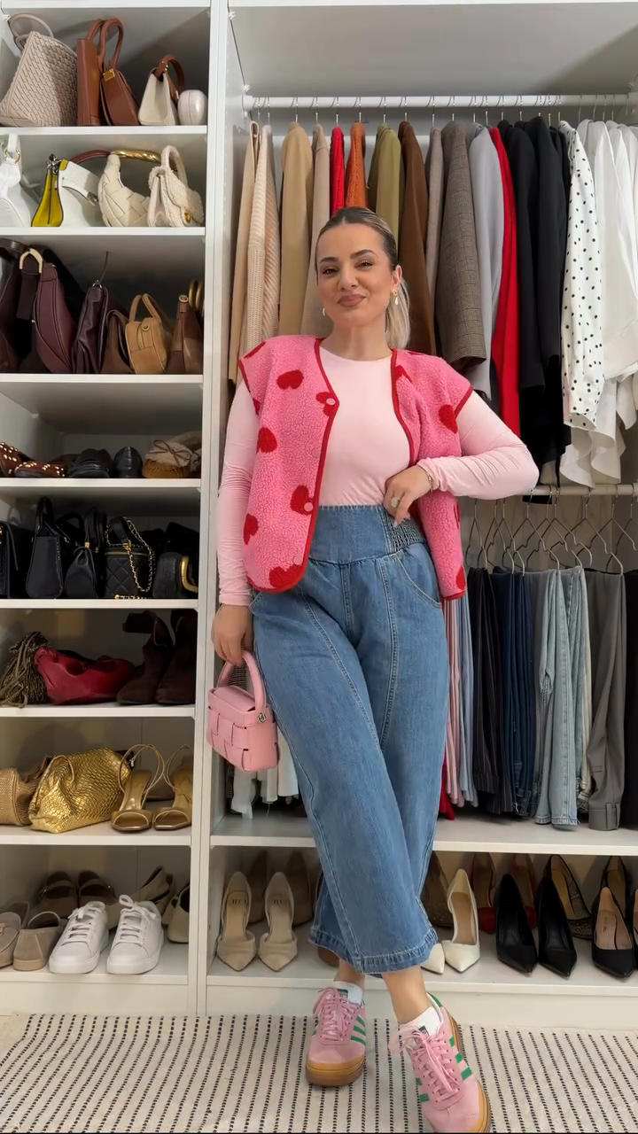 Dark blue stretch waist lantern pants-Mesadic