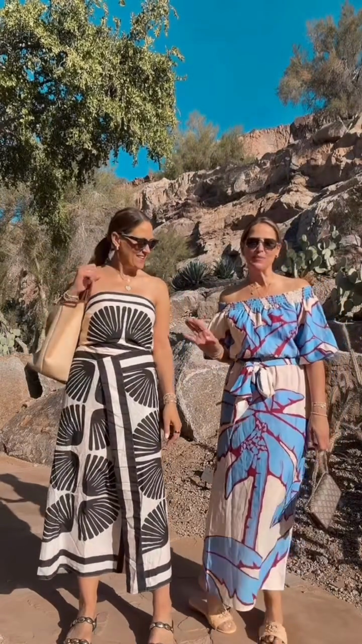 Resort Print Maxi Dress