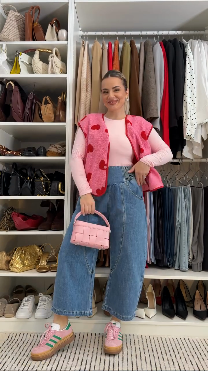 Dark blue stretch waist lantern pants-Mesadic