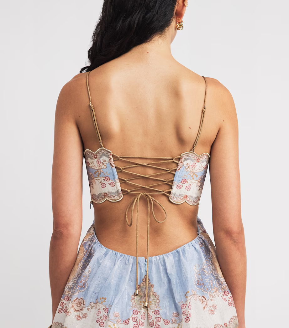 Cotton Silk Tiered Maxi Dress