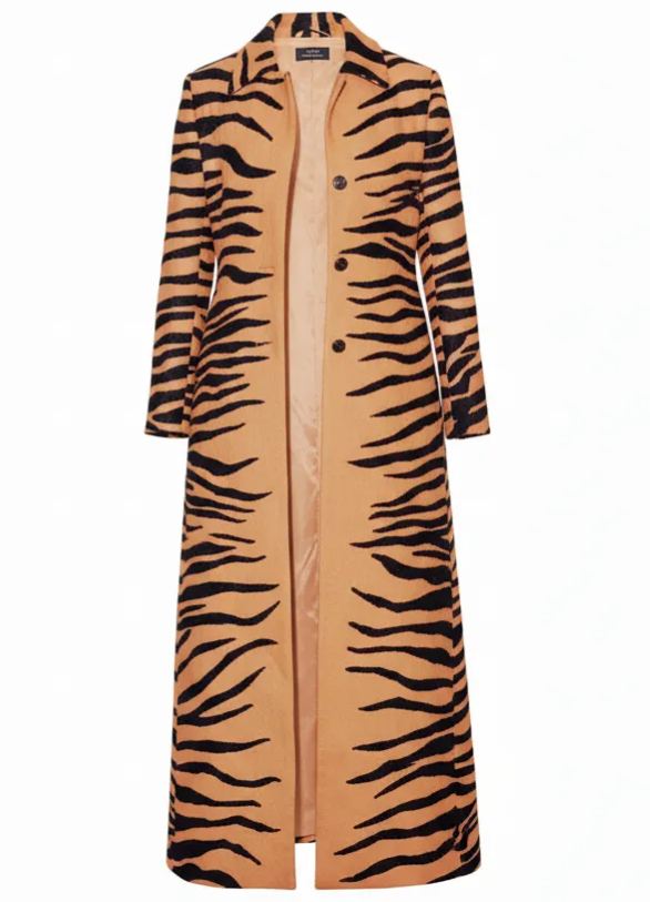 Zebra-print velvet set