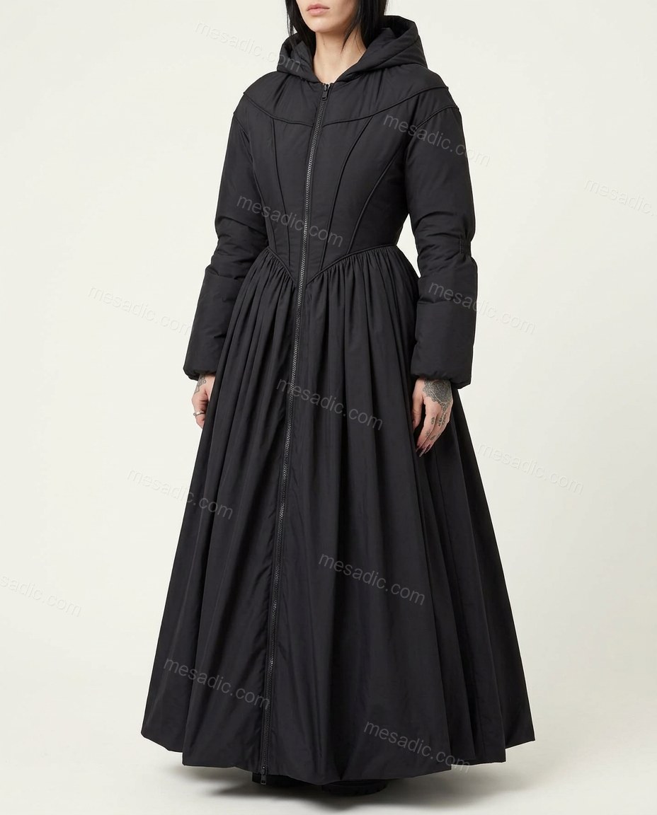 Black Coat, front studio view, by mesadic.com