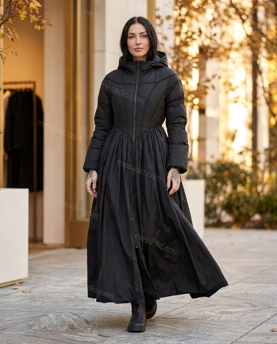 Black Coat, full-length hero view, by mesadic.com