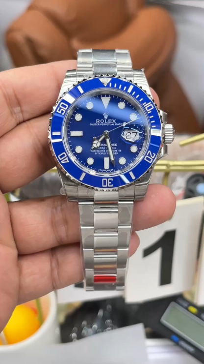 Rolex Submariner men's watch 40mm bule