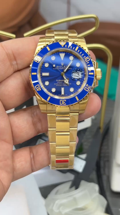 Rolex Submariner men's watch 40mm  Golden Bule