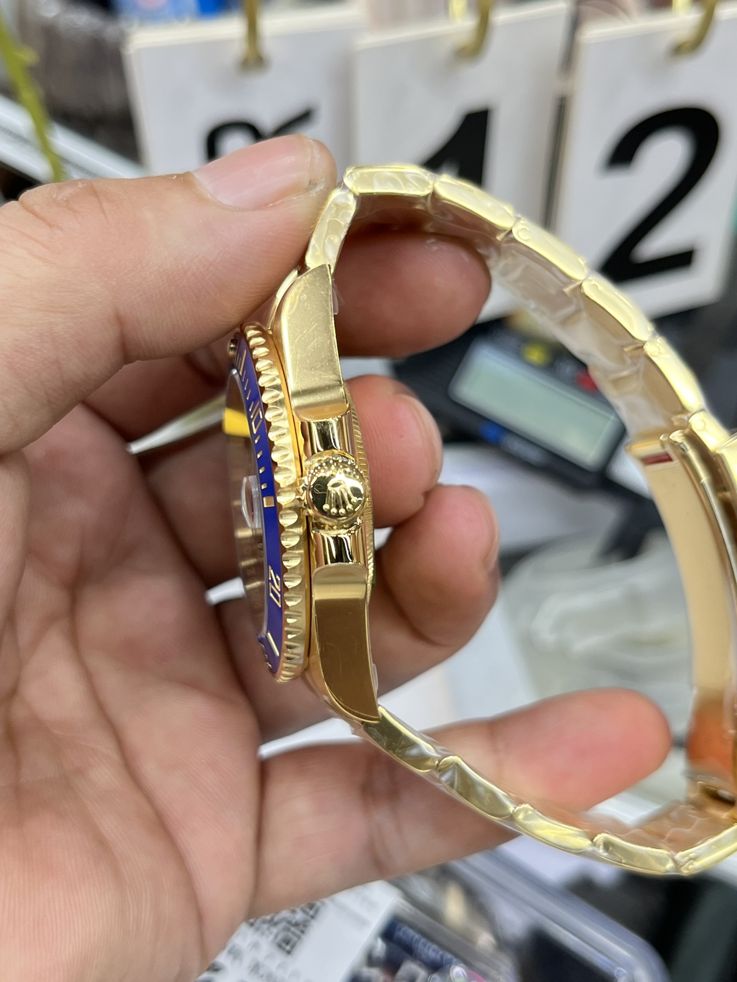 Rolex Submariner men's watch 40mm  Golden Bule