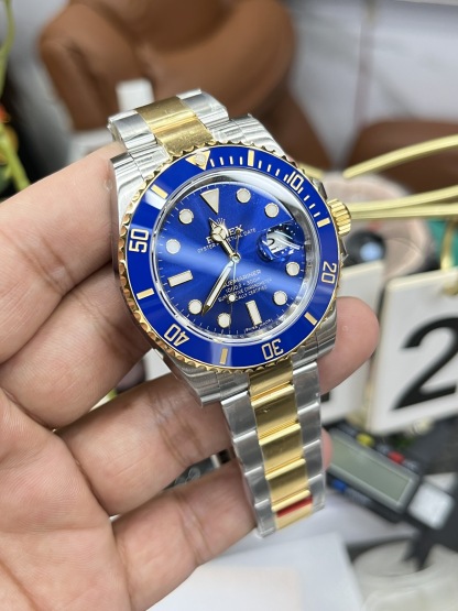 Rolex Submariner men's watch 40mm bicolor bule
