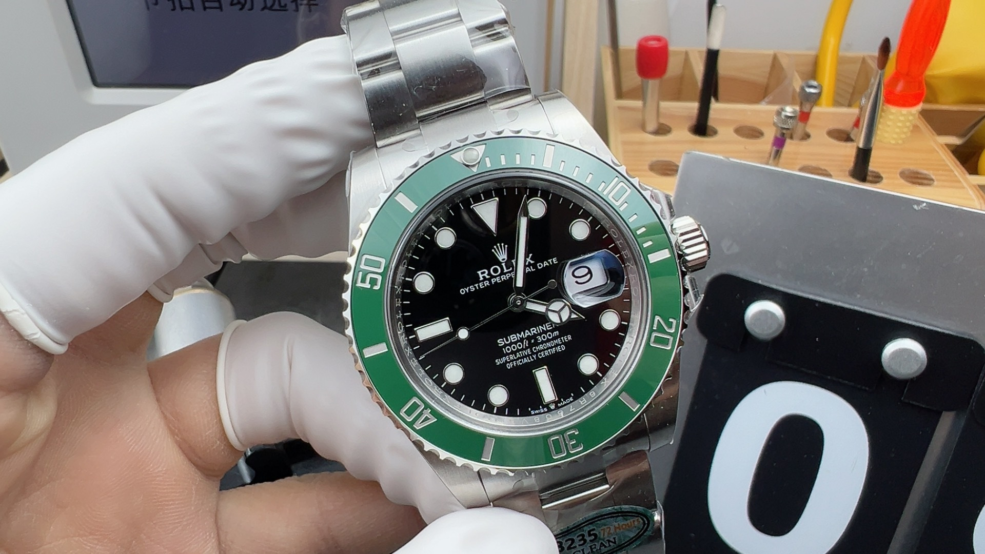 Rolex Submariner men's watch 41mm  green