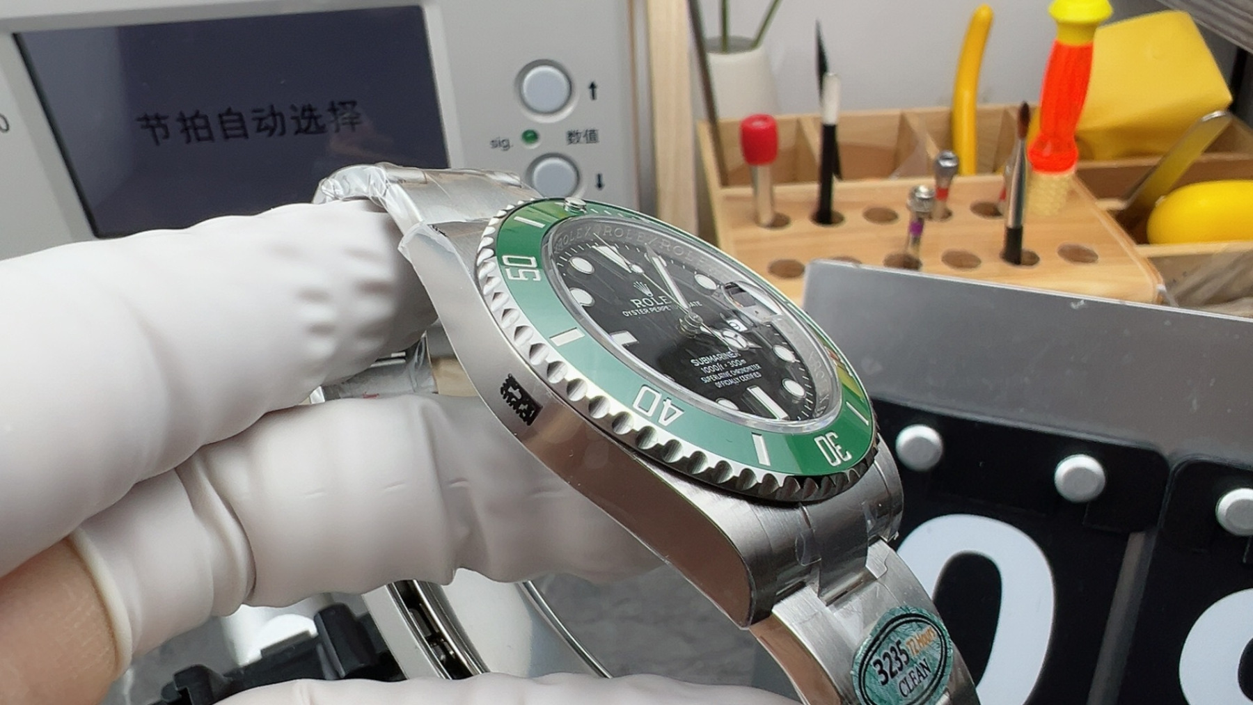 Rolex Submariner men's watch 41mm  green