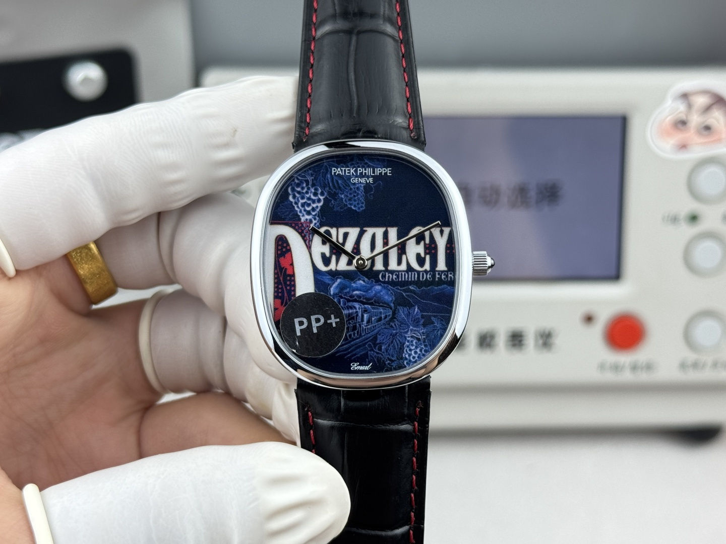 PATEK PHILIPPE GOLDEN  ELLIPSE  34.5mm×39.5mm【blue flower】