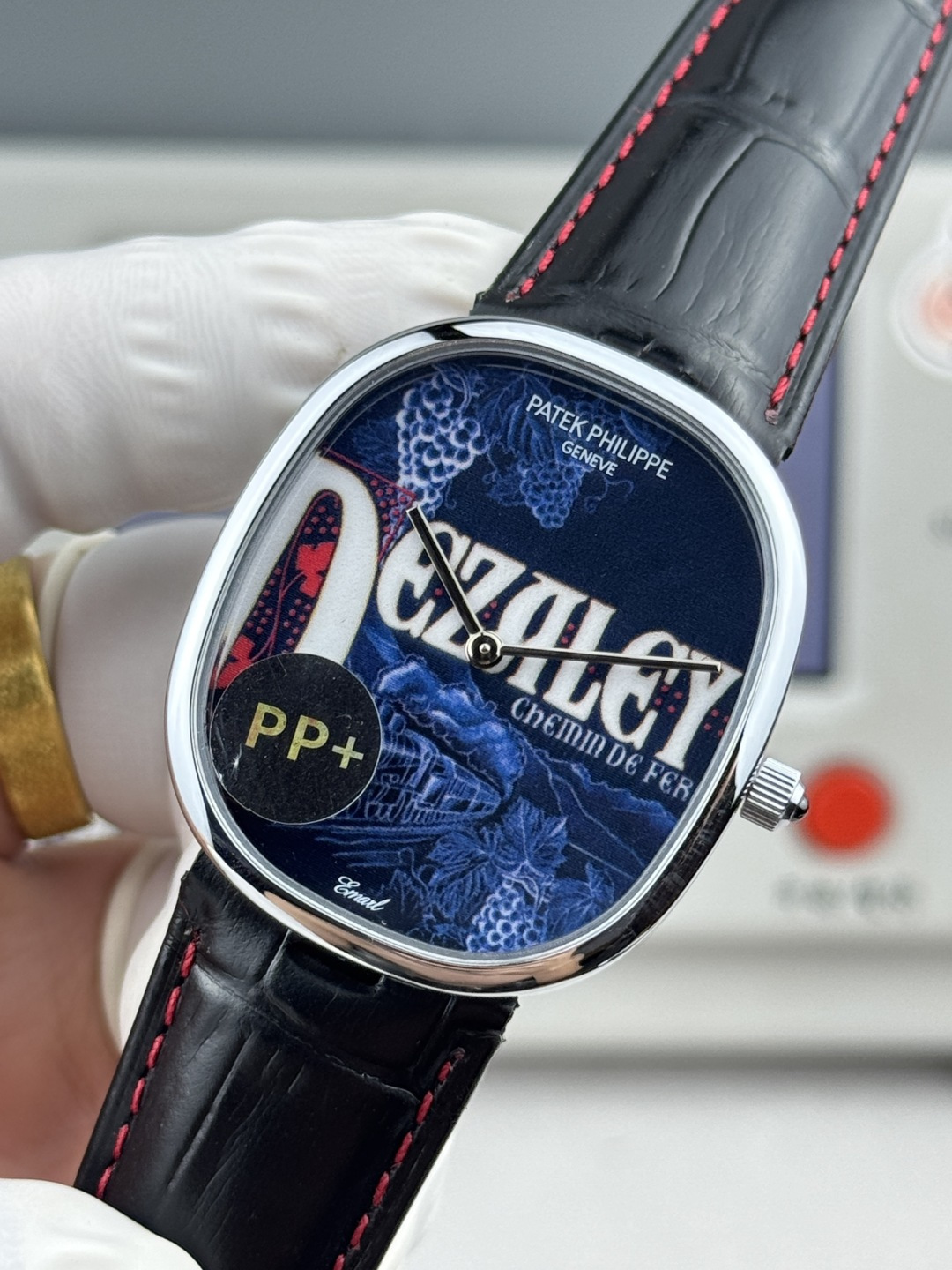 PATEK PHILIPPE GOLDEN  ELLIPSE  34.5mm×39.5mm【blue flower】