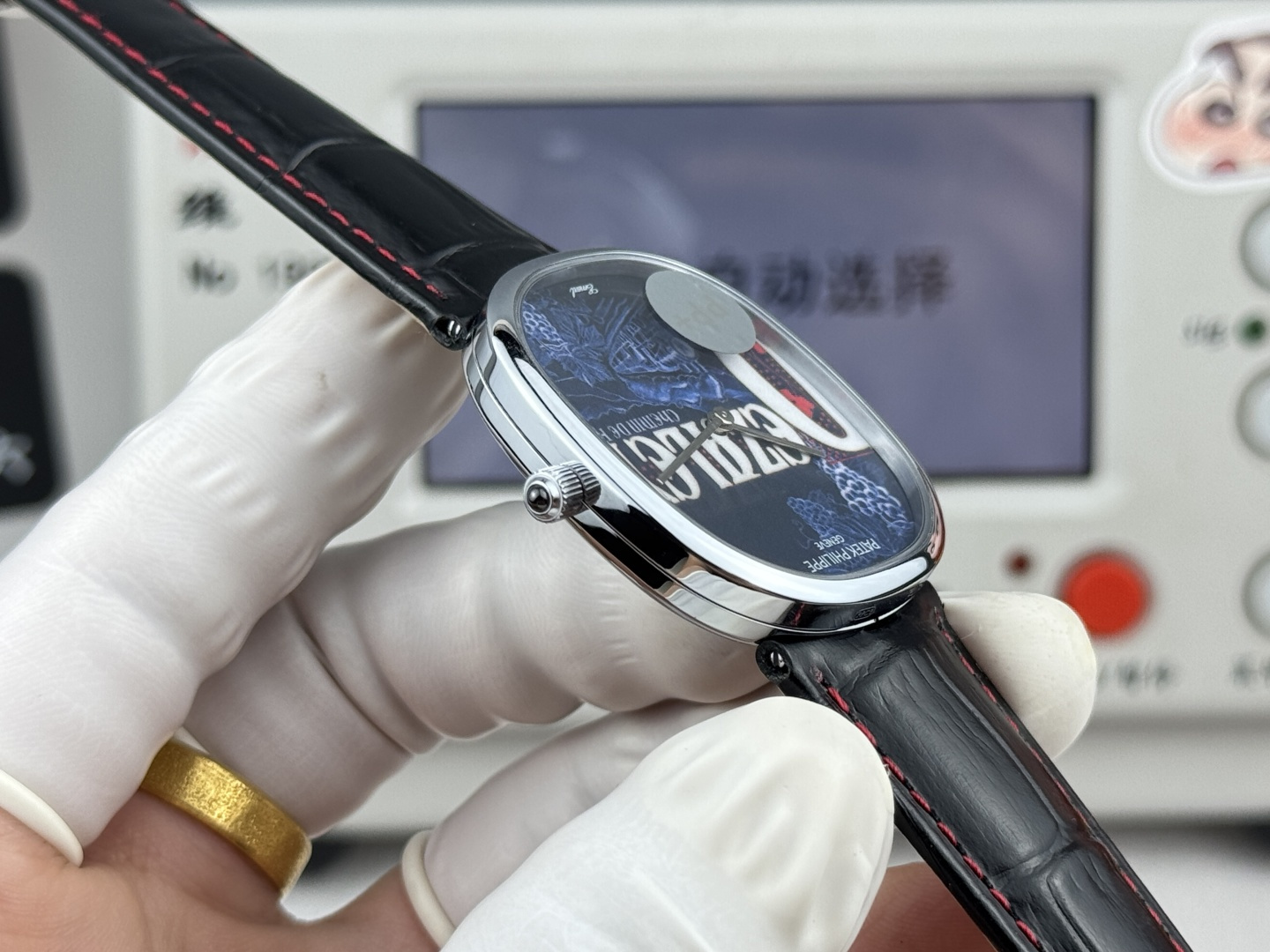 PATEK PHILIPPE GOLDEN  ELLIPSE  34.5mm×39.5mm【blue flower】