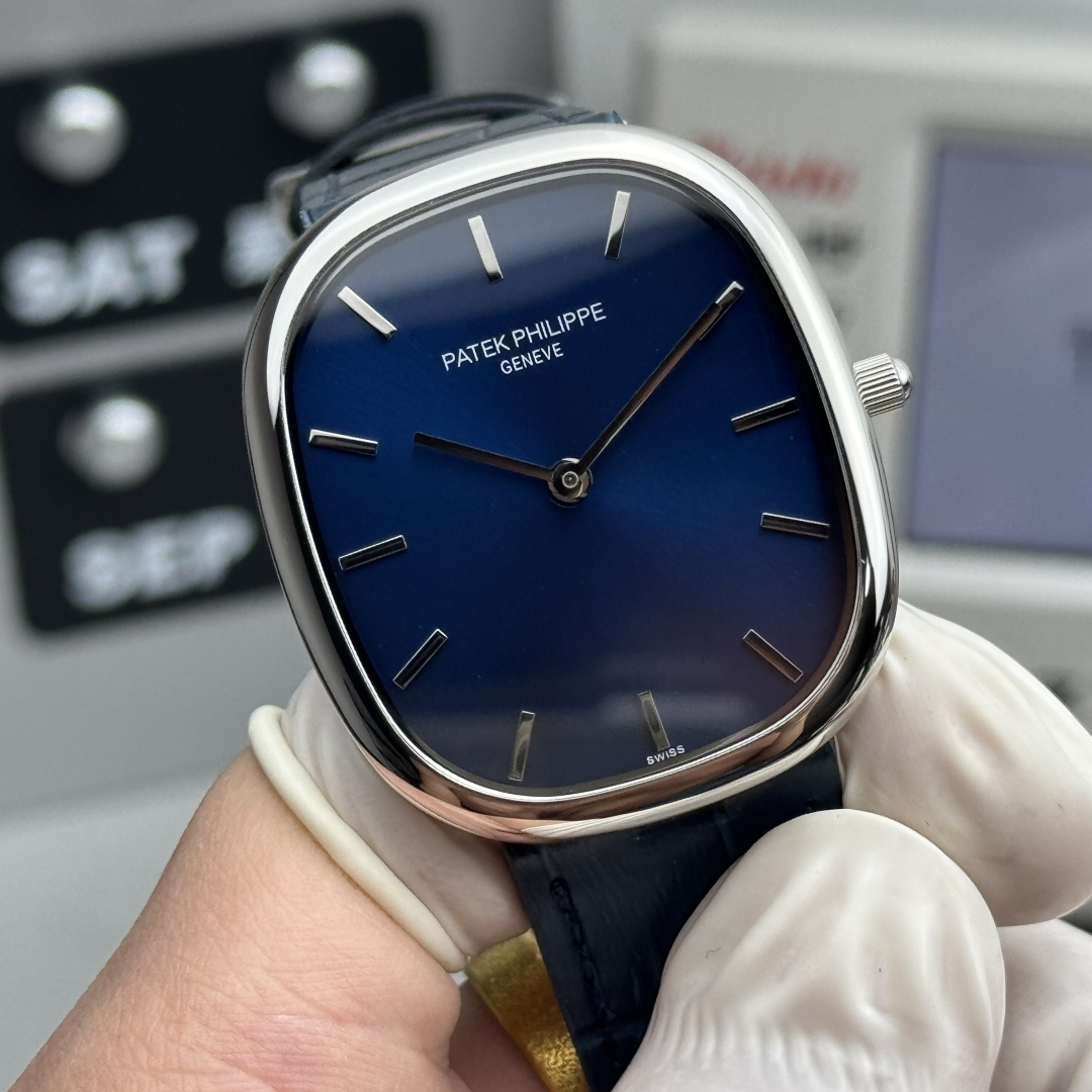 PATEK PHILIPPE GOLDEN  ELLIPSE  34.5mm×39.5mm【Blue noodles】