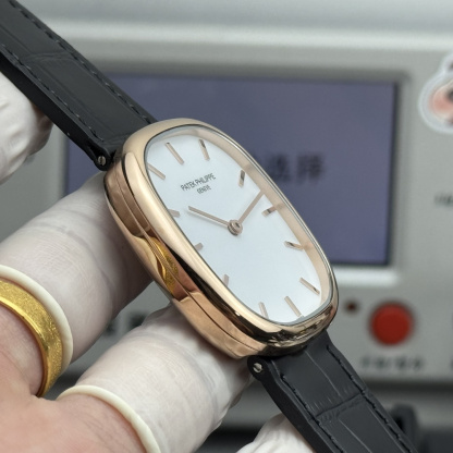 PATEK PHILIPPE GOLDEN  ELLIPSE  34.5mm×39.5mm【gold shell white】