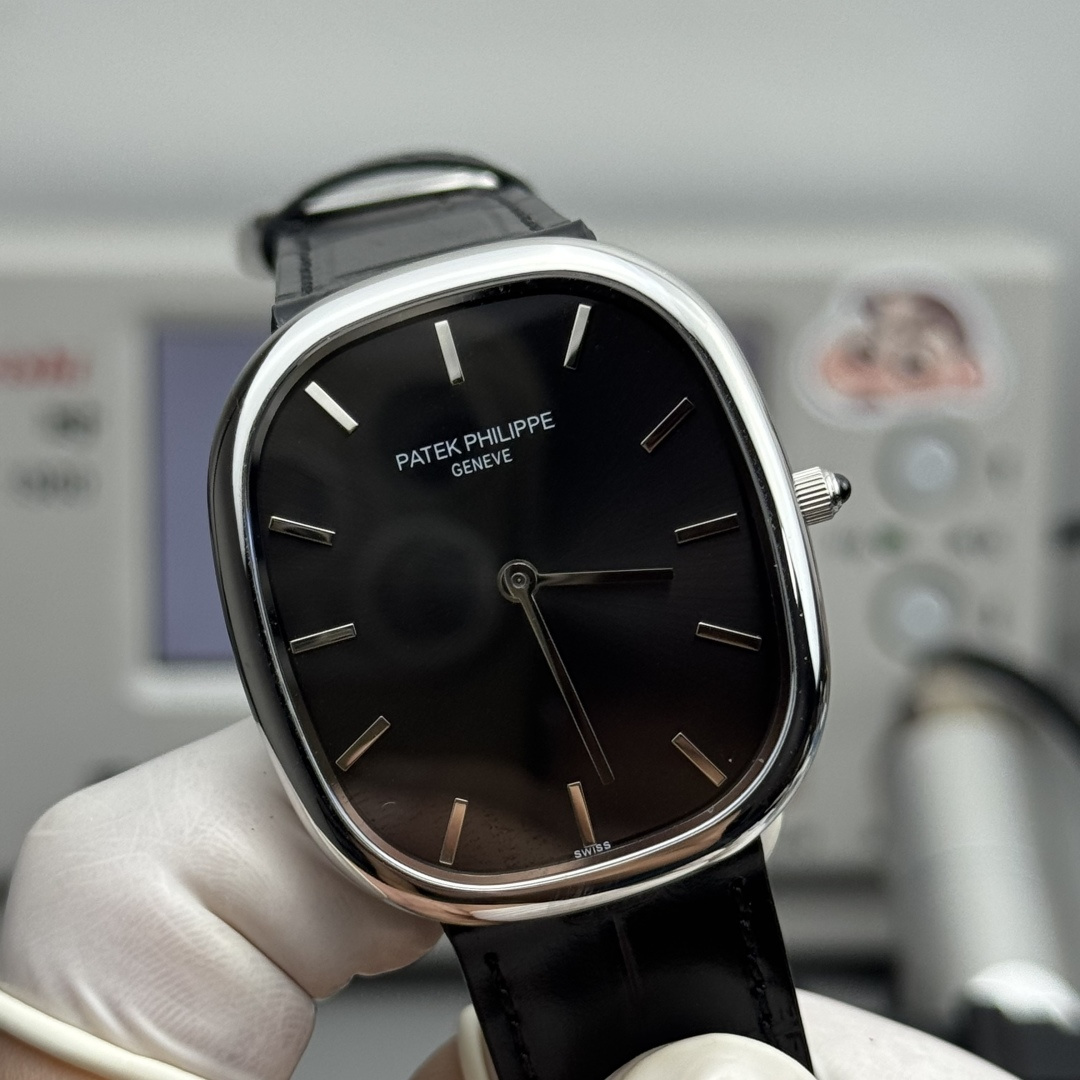 PATEK PHILIPPE GOLDEN  ELLIPSE  34.5mm×39.5mm【black face】