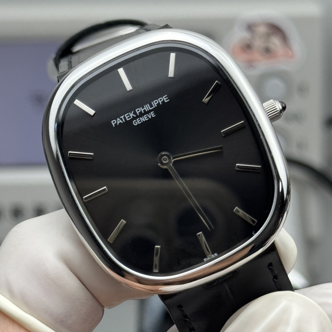 PATEK PHILIPPE GOLDEN  ELLIPSE  34.5mm×39.5mm【black face】