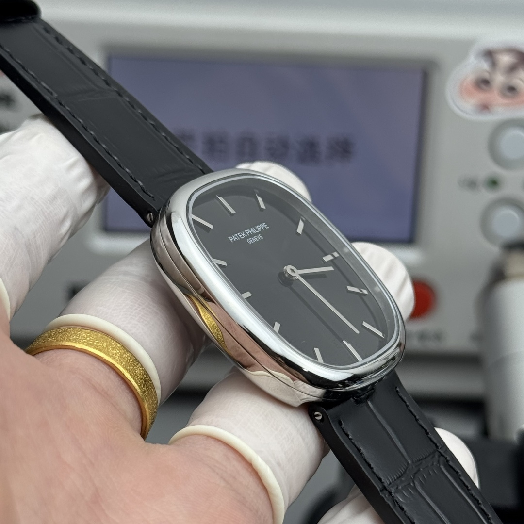 PATEK PHILIPPE GOLDEN  ELLIPSE  34.5mm×39.5mm【black face】