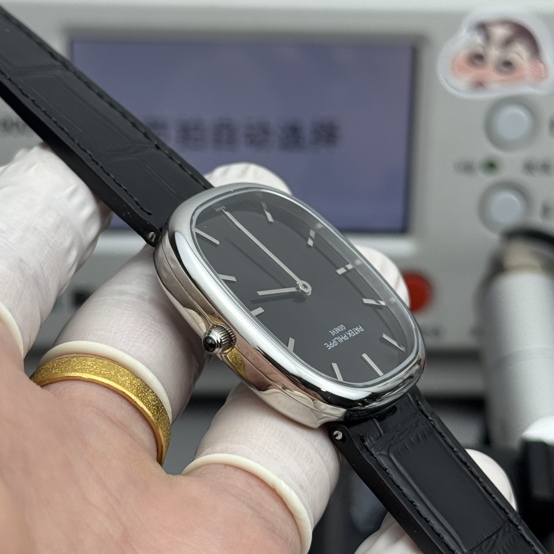 PATEK PHILIPPE GOLDEN  ELLIPSE  34.5mm×39.5mm【black face】