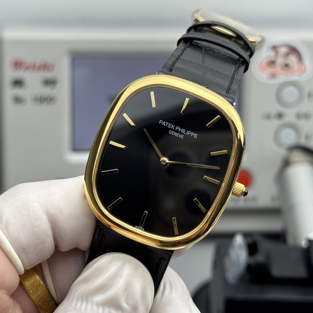 PATEK PHILIPPE GOLDEN  ELLIPSE  34.5mm×39.5mm【gold shell black】