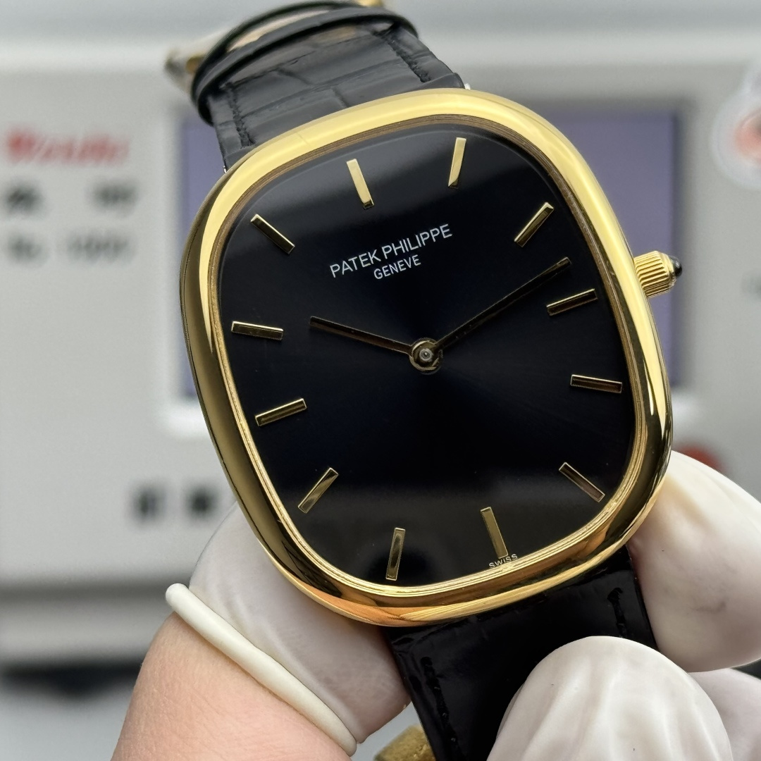 PATEK PHILIPPE GOLDEN  ELLIPSE  34.5mm×39.5mm【gold shell black】