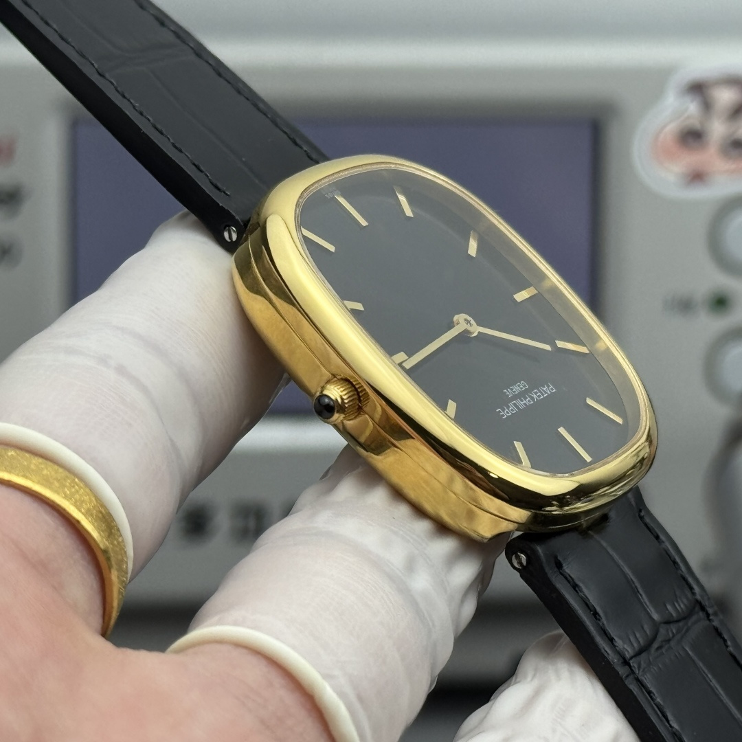PATEK PHILIPPE GOLDEN  ELLIPSE  34.5mm×39.5mm【gold shell black】