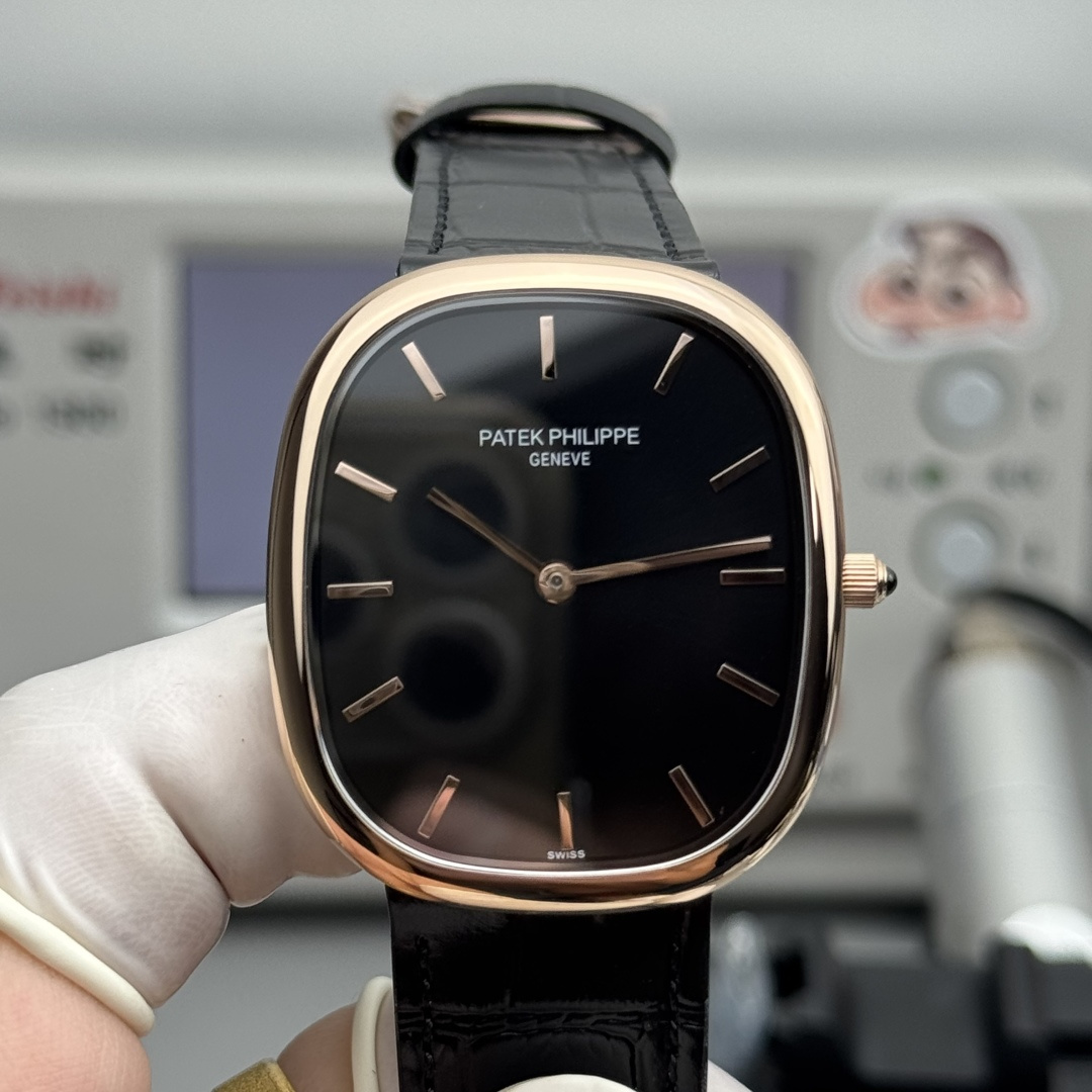 PATEK PHILIPPE GOLDEN  ELLIPSE  34.5mm×39.5mm【rose gold black】