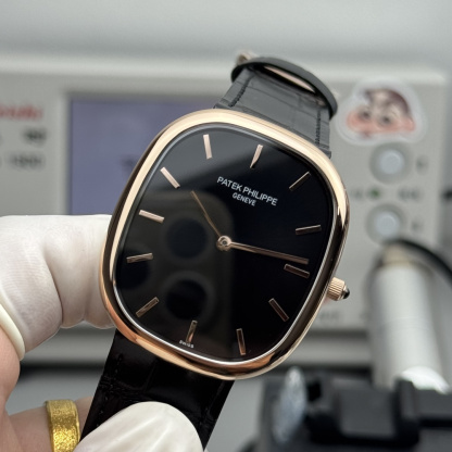 PATEK PHILIPPE GOLDEN  ELLIPSE  34.5mm×39.5mm【rose gold black】