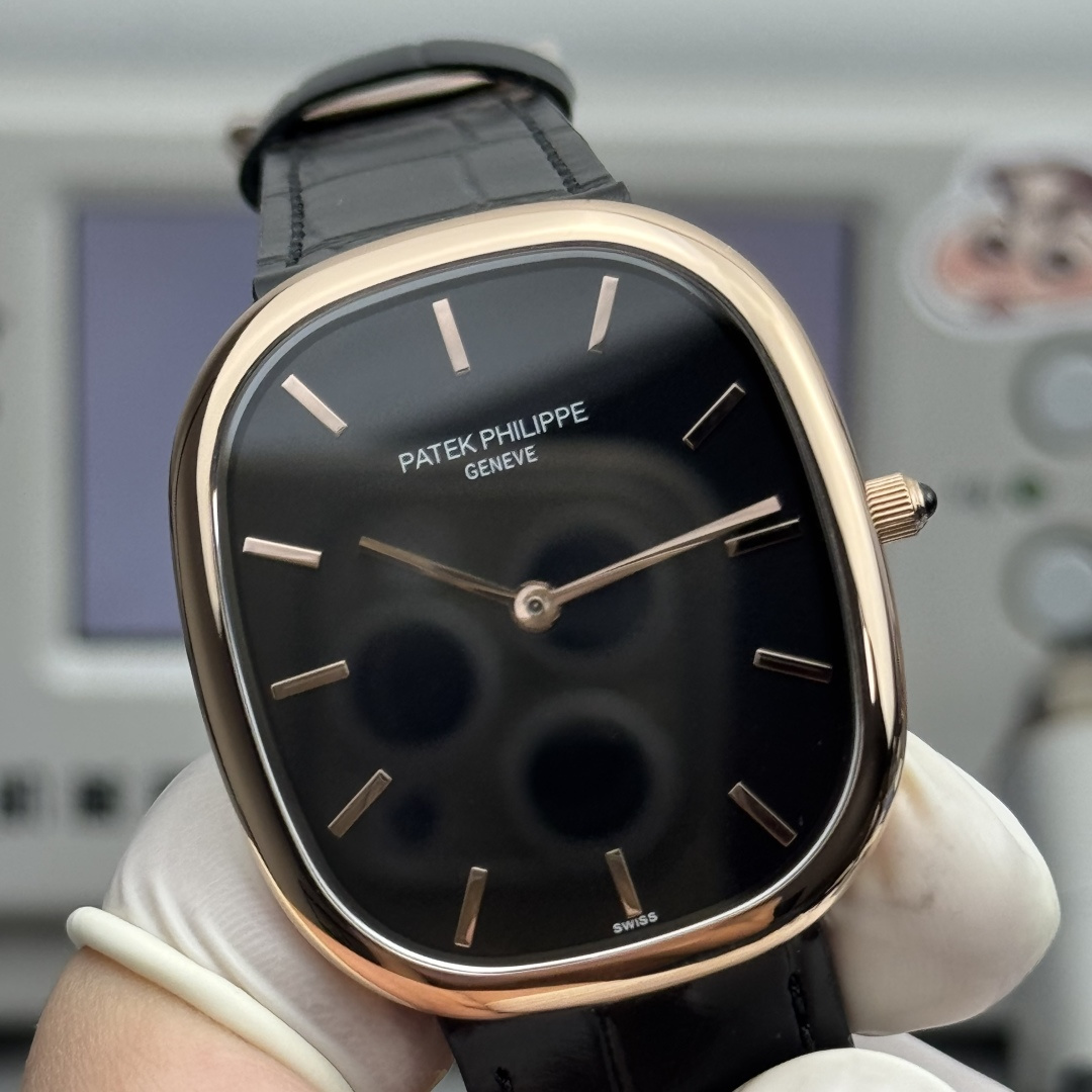 PATEK PHILIPPE GOLDEN  ELLIPSE  34.5mm×39.5mm【rose gold black】