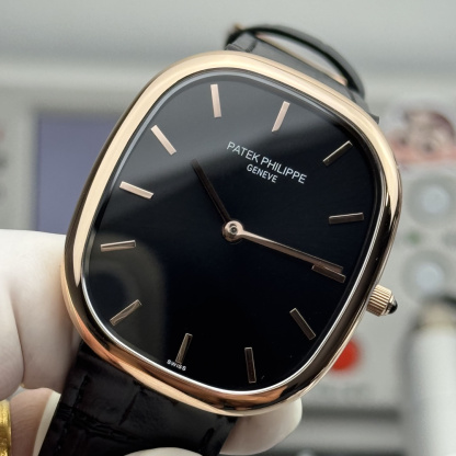 PATEK PHILIPPE GOLDEN  ELLIPSE  34.5mm×39.5mm【rose gold black】